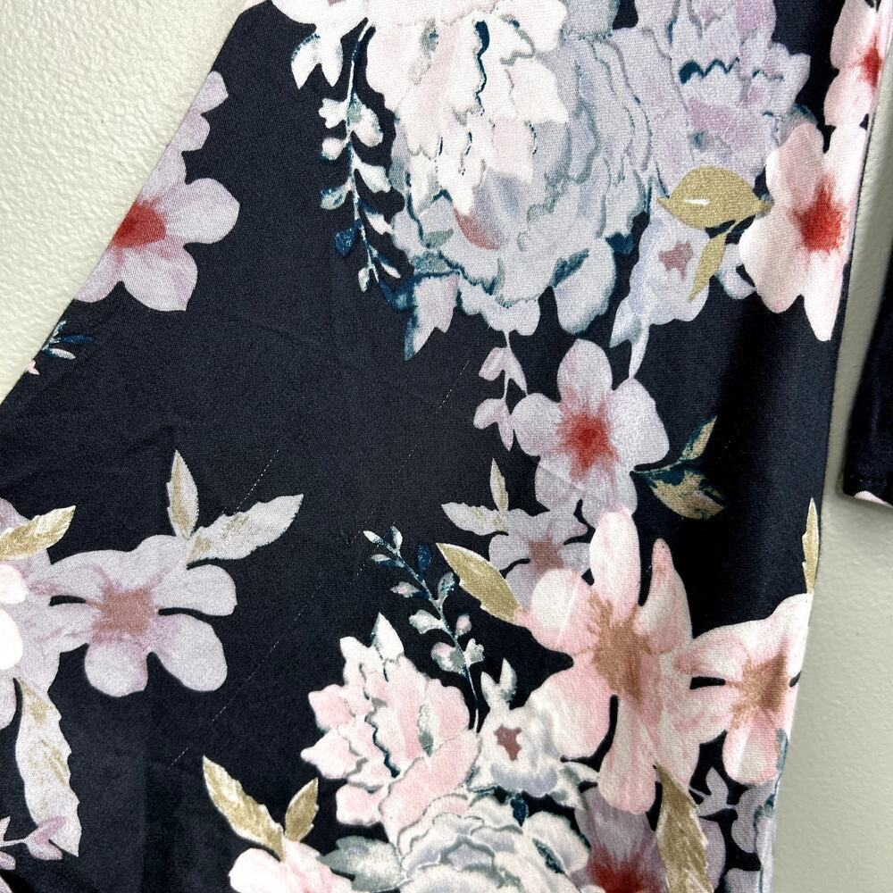 Some Days Lovin' Angel Sleeve Top Floral Button Down Blouse Boho Shirt size XS - Picture 7 of 7